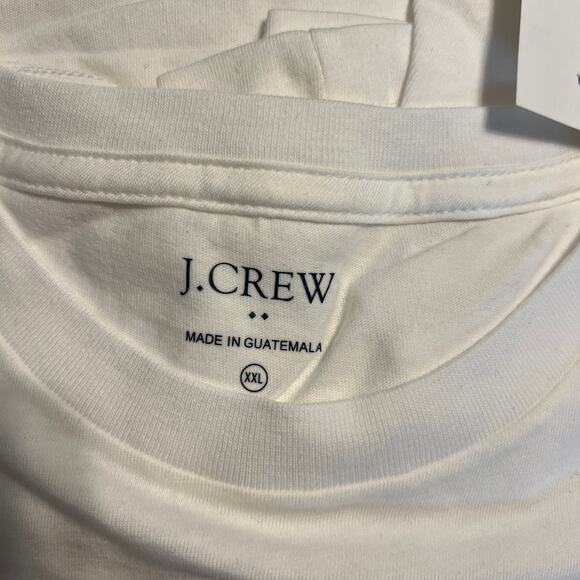 NWT J. Crew Men's White W/Car with Bike Graphic Tee - SIZE XXL - Picture 5 of 7